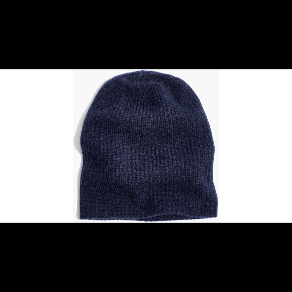Madewell cashmere navy beanie